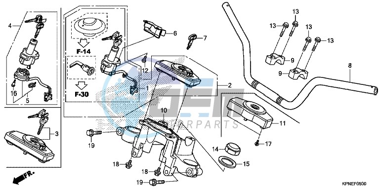 HANDLE PIPE/ TOP BRIDGE