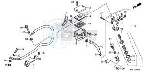 NC750SE NC750S Continue » Europe Direct - (ED) drawing REAR BRAKE MASTER CYLINDER (NC750S)