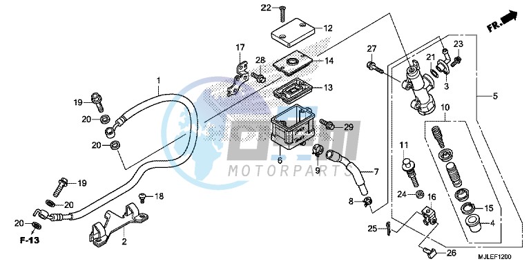 REAR BRAKE MASTER CYLINDER (NC750S)