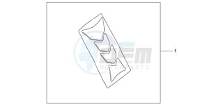 CBR1000RAA F / ABS CMF drawing TANK PAD HRC LOGO