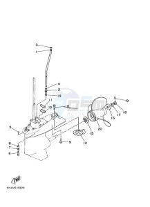 F50A drawing LOWER-CASING-x-DRIVE