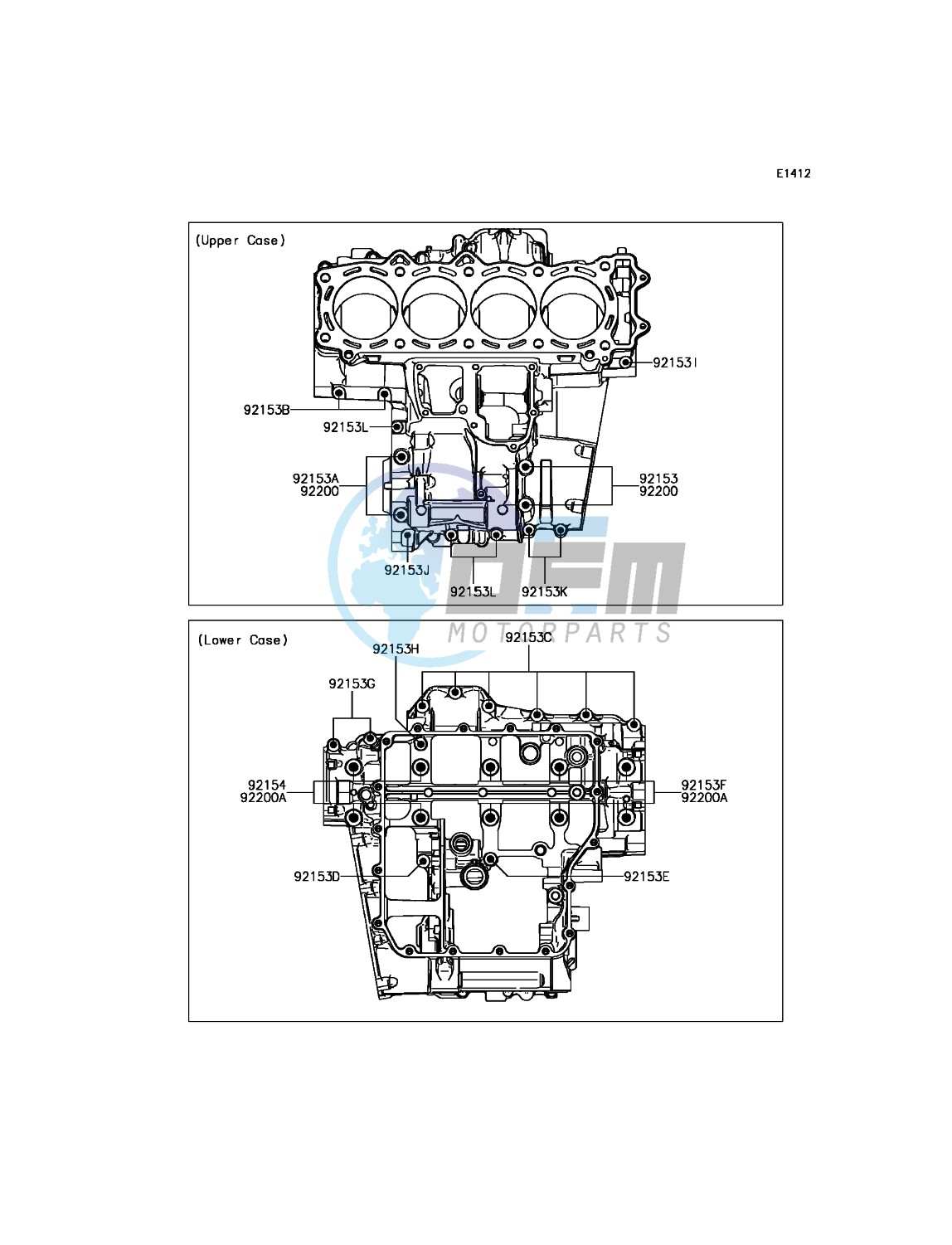 Crankcase Bolt Pattern