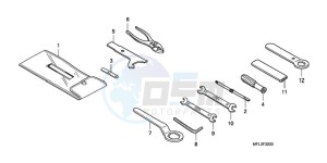 CBR1000RR9 France - (F / MK) drawing TOOLS