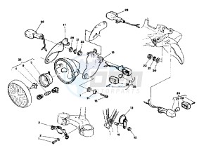 RAPTOR 125 drawing HEADLIGHT