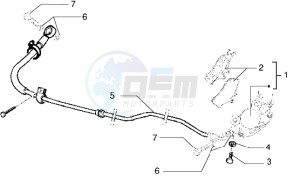 DNA 50 drawing Rear brake piping-Rear breke caliper