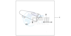 CBR600RR drawing SEAT COWL *NHB01*