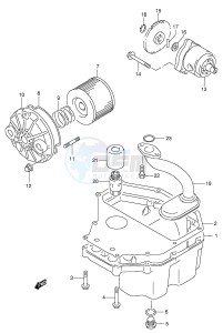 GSF250V (E24) Bandit drawing OIL PAN   OIL PUMP