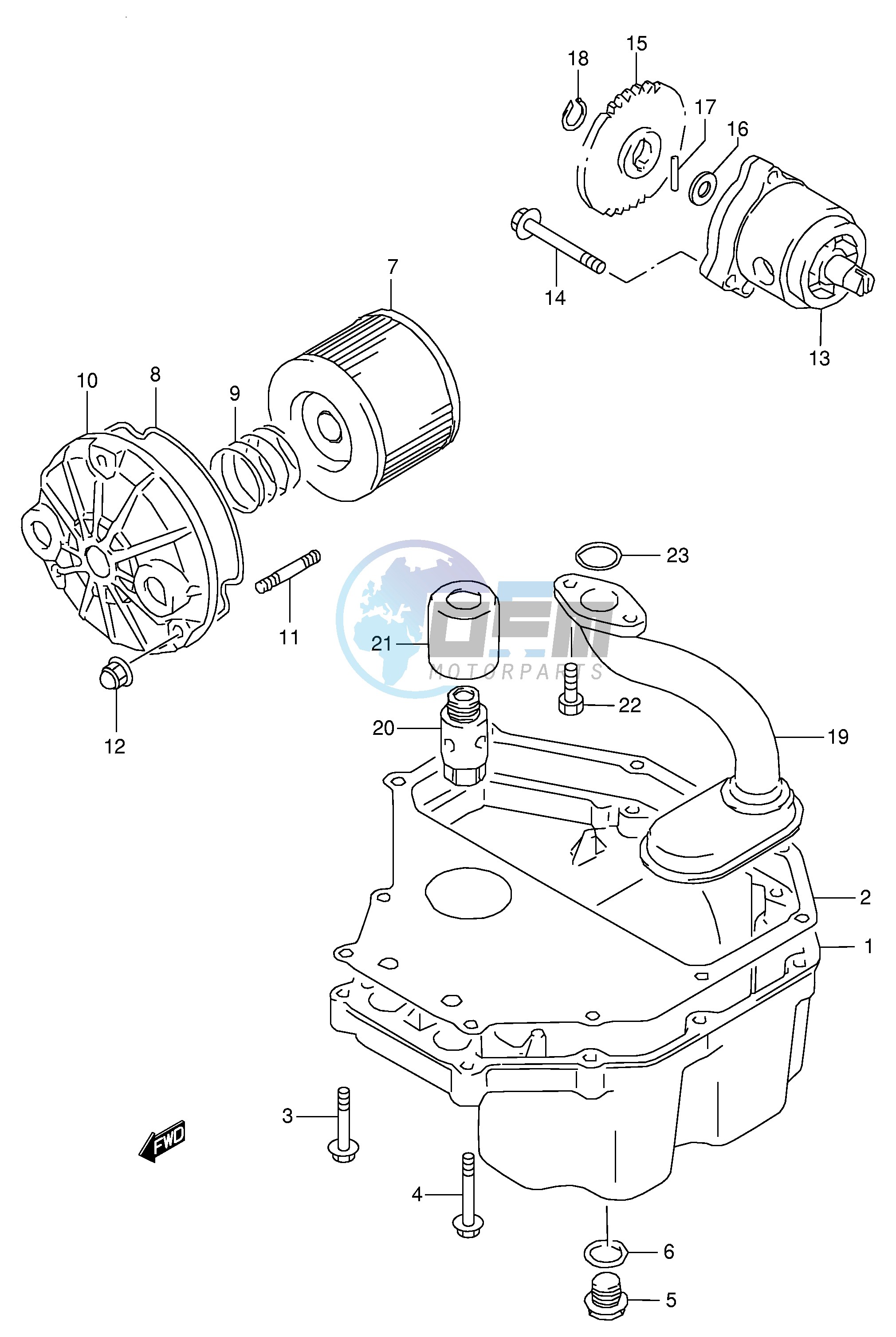 OIL PAN   OIL PUMP