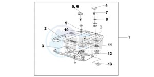 XL1000VA9 Ireland - (EK / ABS) drawing TOP BOX BRACKET