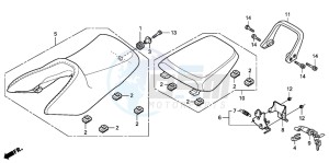 CBR125RW drawing SEAT