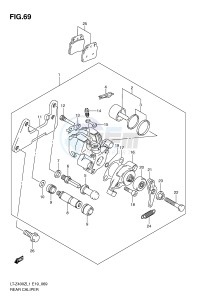 LT-Z400 (E19) drawing REAR CALIPER