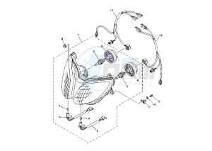 XP T-MAX 500 drawing HEADLIGHT