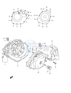 DL650 (E2) V-Strom drawing CRANKCASE COVER