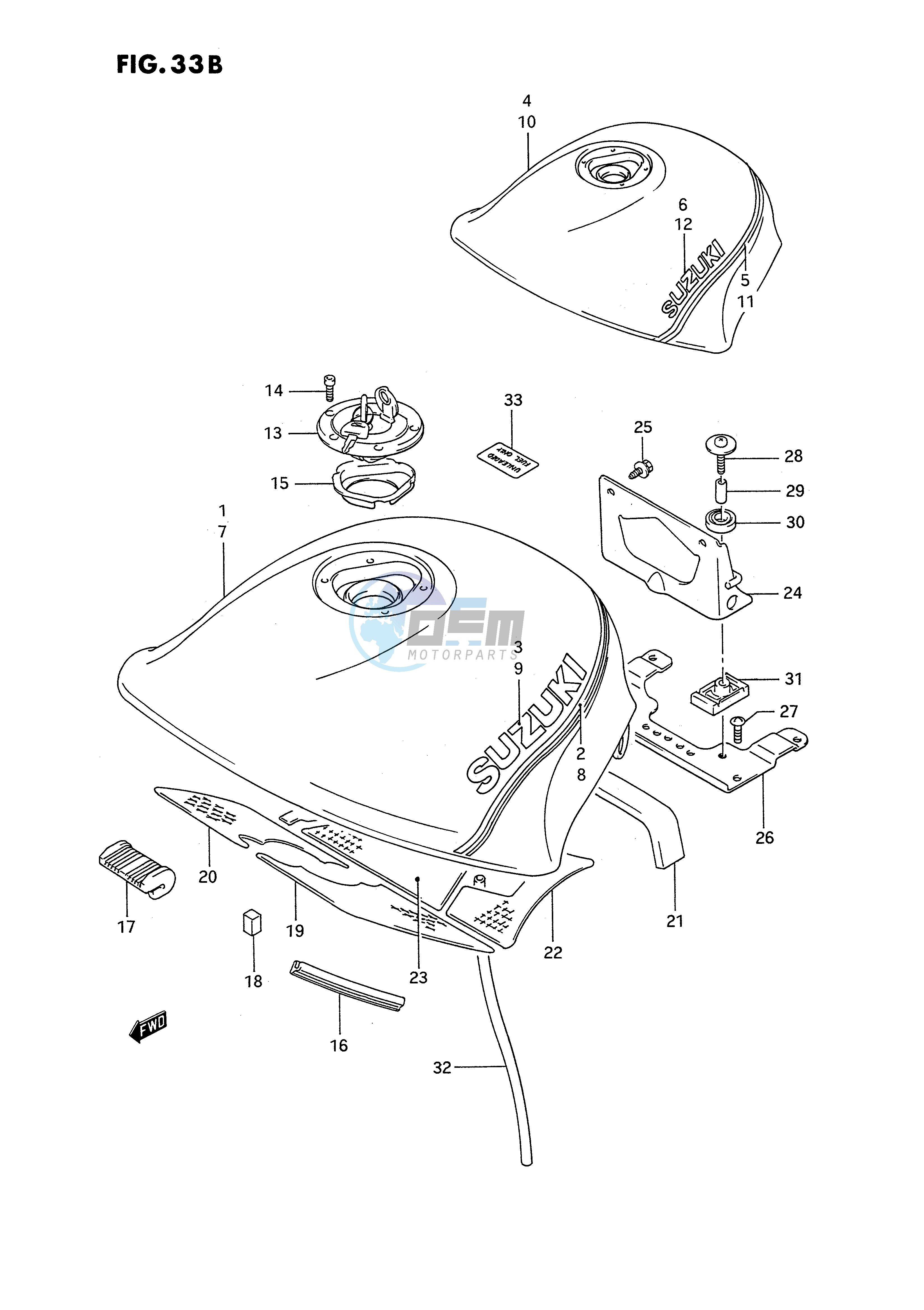 FUEL TANK (MODEL L M)