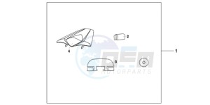 CB1000RA9 Australia - (U / ABS) drawing SEAT COWL*GY139M*