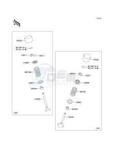 ZX 1000 C [NINJA ZX-10R] (C2) C2 drawing VALVE-- S- -