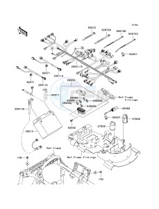 KVF 750 B (BRUTE FORCE 750 4X4I) (B6F-B7FA) A6F drawing CHASSIS ELECTRICAL EQUIPMENT