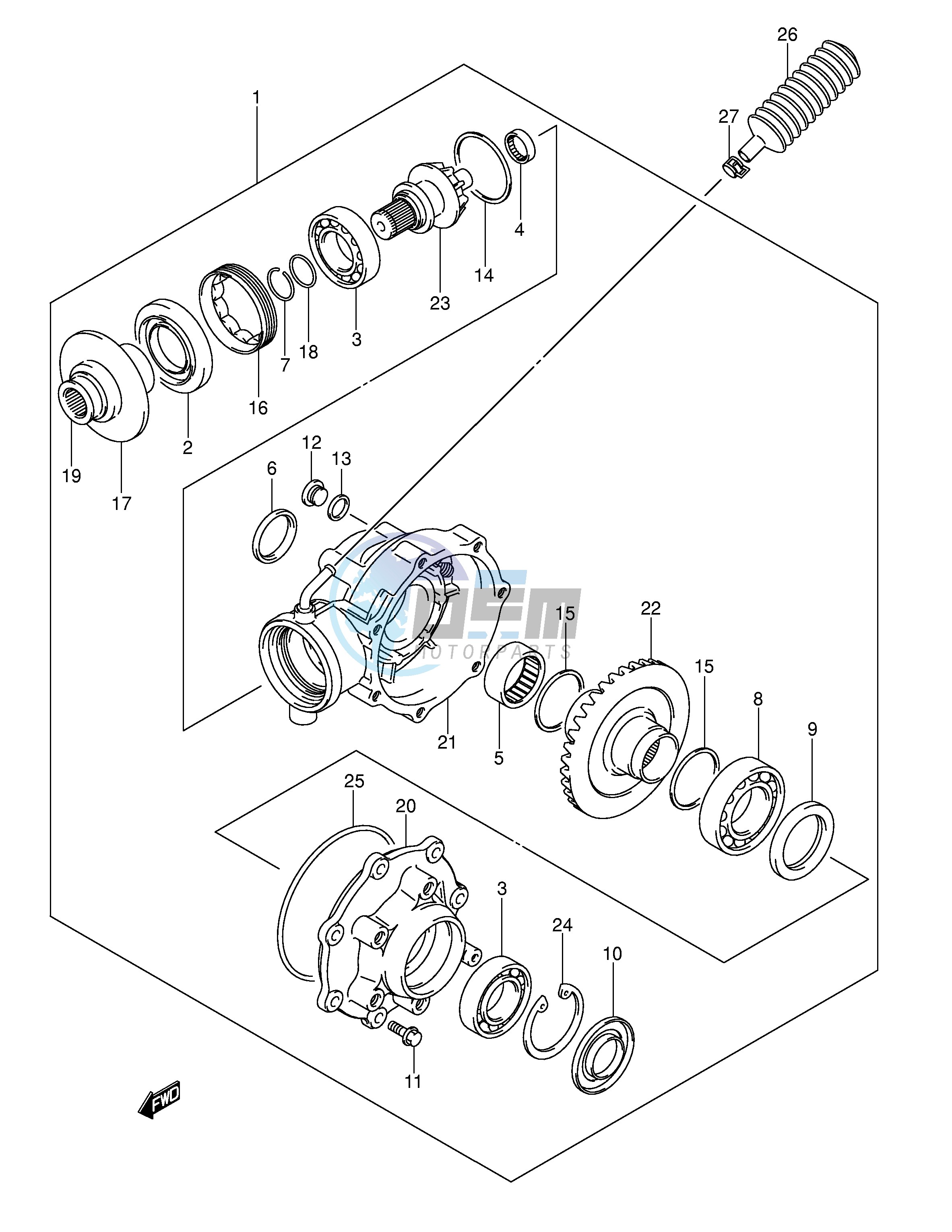 FINAL BEVEL GEAR (NOTE)