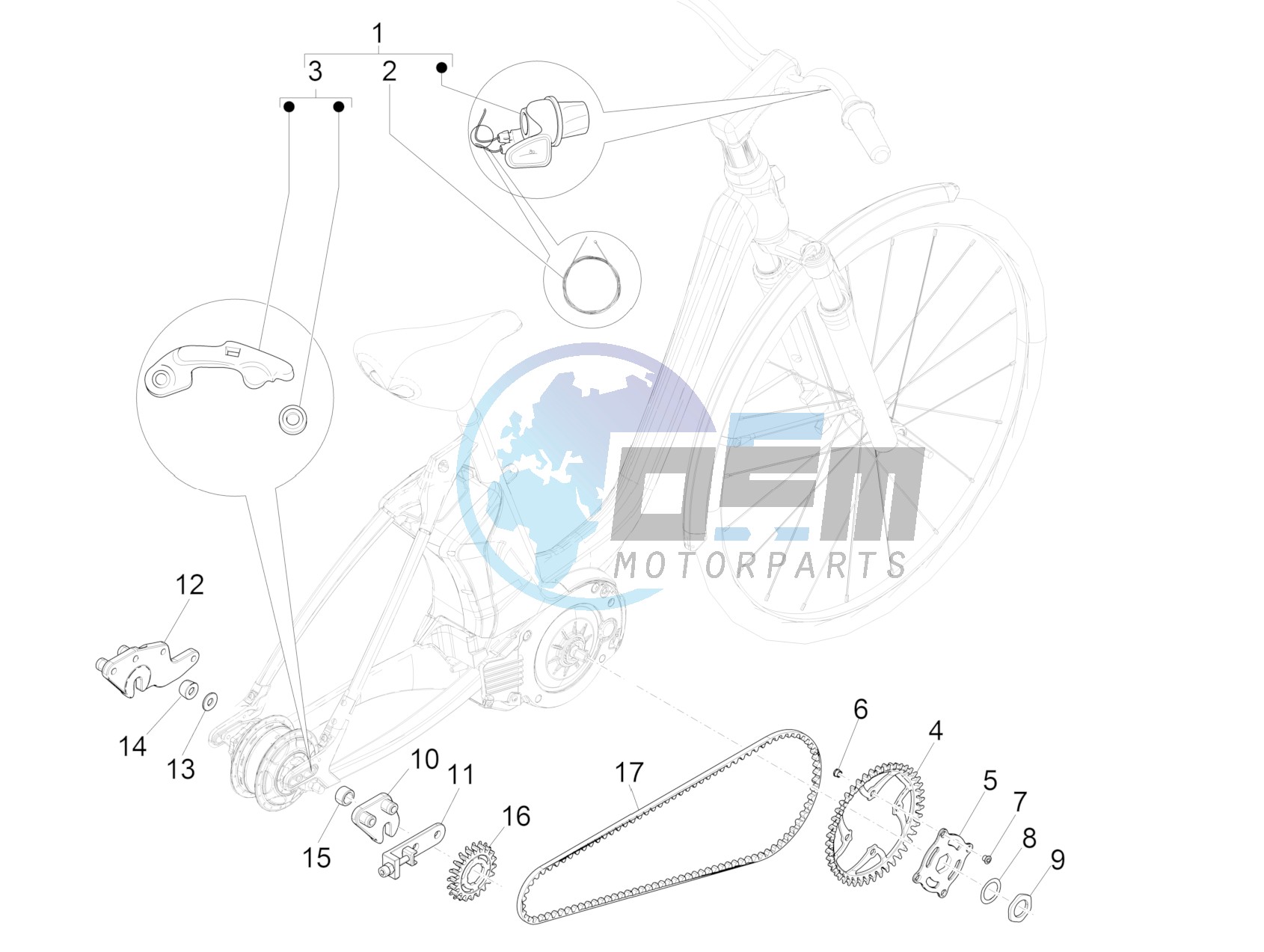 Gear shift (NUVINCI MECH)