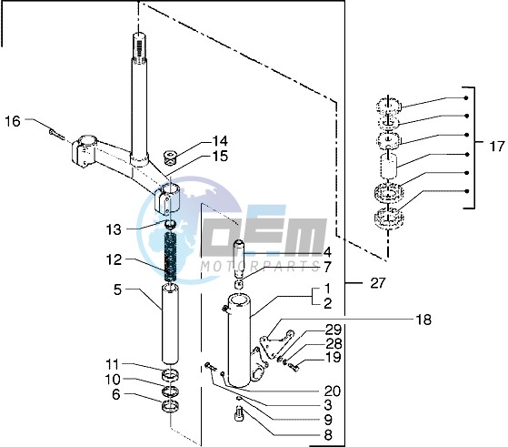 Fork-steering bearings