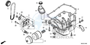 CB500FAD CB500F ABS Continue » UK - (E) drawing OIL PAN/ OIL PUMP