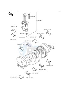 ZX 750 M [NINJA ZX-7R] (M1-M2) [NINJA ZX-7R] drawing CRANKSHAFT