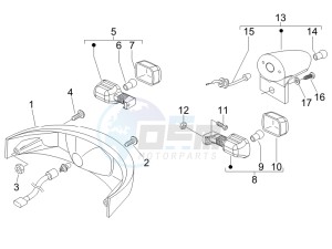 Nexus 250 e3 drawing Tail light - Turn signal lamps