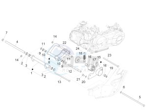 GTS 300 SUPER HPE-TECH 4T 4V IE ABS E4 (EMEA) drawing Swinging arm