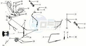 VS 125 drawing BRAKE CALIPER / BRAKE LEVER / MIRRORS