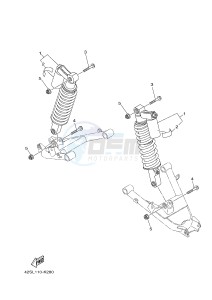 YXR700F YXR7FSPB RHINO 700 SPORTS EDITION (1RB9 1RBA 1RBB) drawing REAR SUSPENSION