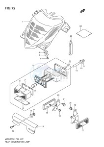 VZR1800 (E2) INTRUDER drawing REAR COMBINATION LAMP (VZR1800ZL1 E24)