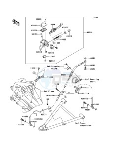 KFX450R KSF450BDF EU drawing Front Master Cylinder