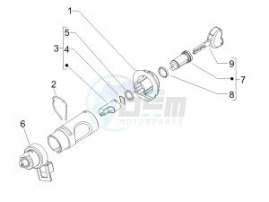 Liberty 50 4T PTT NEXIVE drawing Locks