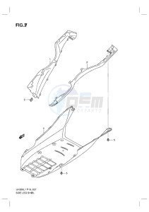 UH200G BURGMAN EU drawing SIDE LEG SHIELD