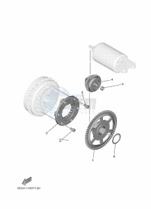 YXE850EN YXE85WPAL (BAN7) drawing STARTER CLUTCH