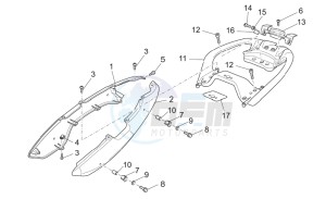 Norge 1200 IE 1200 drawing Rear body - Rear fairing