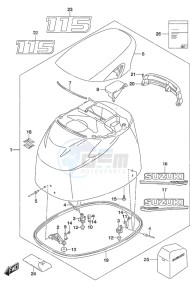 DF 115A drawing Engine Cover