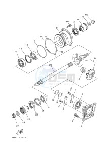 YFM700FWAD YFM70GPAH (2UDE) drawing MIDDLE DRIVE GEAR