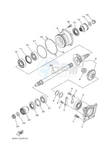 YFM700FWAD YFM70GPSG GRIZZLY 700 EPS SPECIAL EDITION (B313) drawing MIDDLE DRIVE GEAR