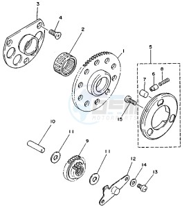 TZR RR 125 drawing STARTING CLUTCH