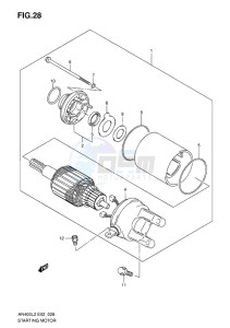 AN400Z ABS BURGMAN EU-UK drawing STARTING MOTOR