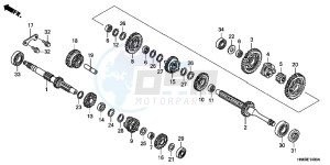 TRX250XB drawing TRANSMISSION