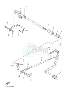 FZ1-S FZ1 FAZER 1000 (2DV6) drawing SHIFT SHAFT