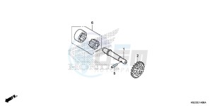 CRF250XD CRF250R Europe Direct - (ED) drawing OIL PUMP