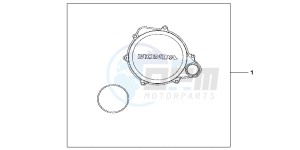 CRF250RB CRF250R ED drawing ALUMINUM CLUTCH COVER