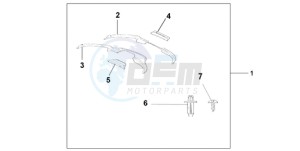 ST1300A9 CH / ABS MME - (CH / ABS MME) drawing FAIRING DEFLECTOR