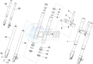 RS 125 Replica E4 ABS (EMEA) drawing Front fork Ming Xing