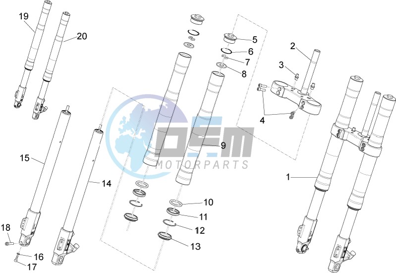 Front fork Ming Xing