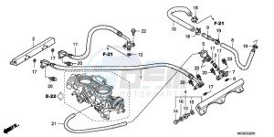 GL18009 France - (F / CMF) drawing THROTTLE BODY (TUBING)