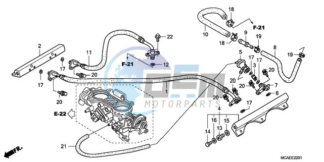 THROTTLE BODY (TUBING)